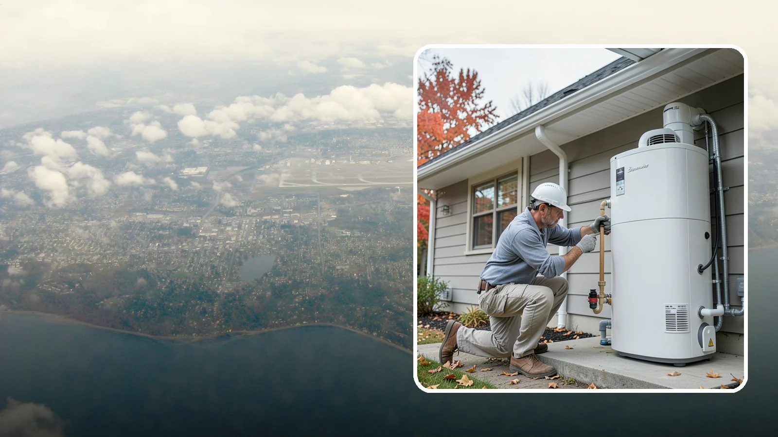 Heat Pump Water Heater Installation in Burien, King County, WA - Heat pump water heater installation that heats water using a fraction of the electricity.