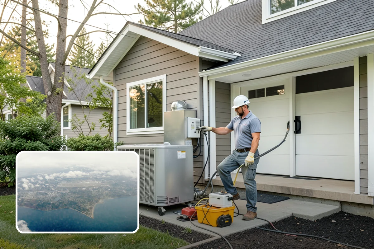 Heat Pump Water Heater Installation in Burien, King County, WA - Uses far less electricity than standard tanks