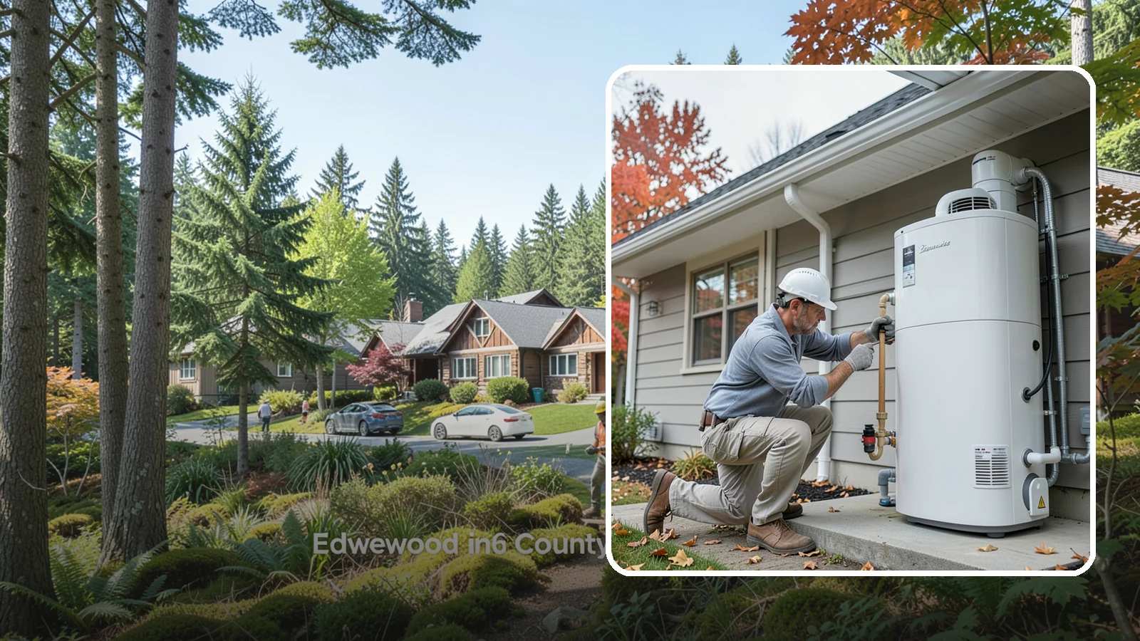 Heat Pump Water Heater Installation in Edgewood, Pierce County, WA - Heat pump water heater installation that heats water using a fraction of the electricity.