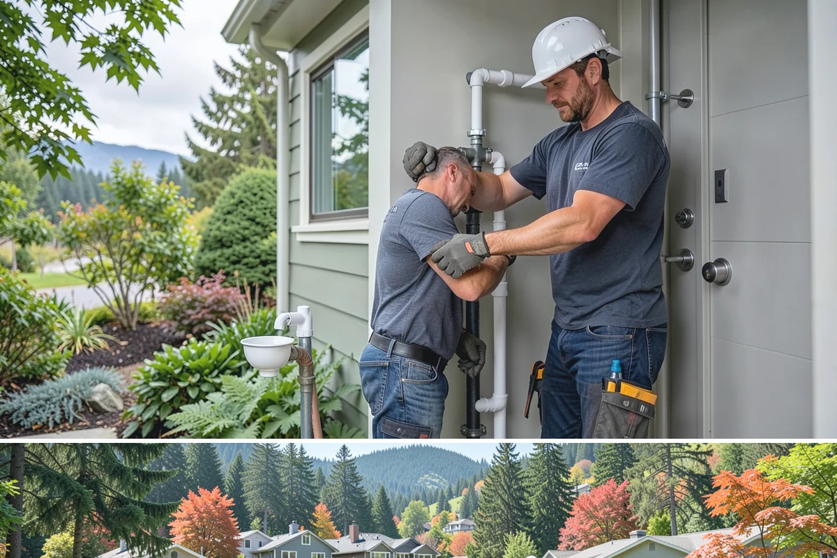 Heat Pump Water Heater Installation in Fircrest, Pierce County, WA - Indoor installation is unaffected by weather and can be scheduled anytime.