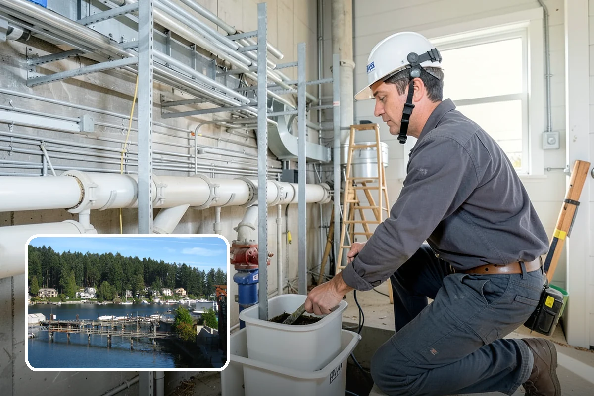 Heat Pump Water Heater Installation in Gig Harbor, Pierce County, WA - Uses far less electricity than standard tanks