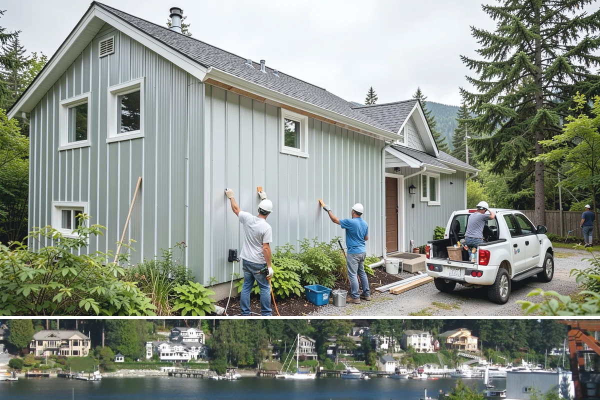 Heat Pump Water Heater Installation in Gig Harbor, Pierce County, WA - Indoor installation is unaffected by weather and can be scheduled anytime.