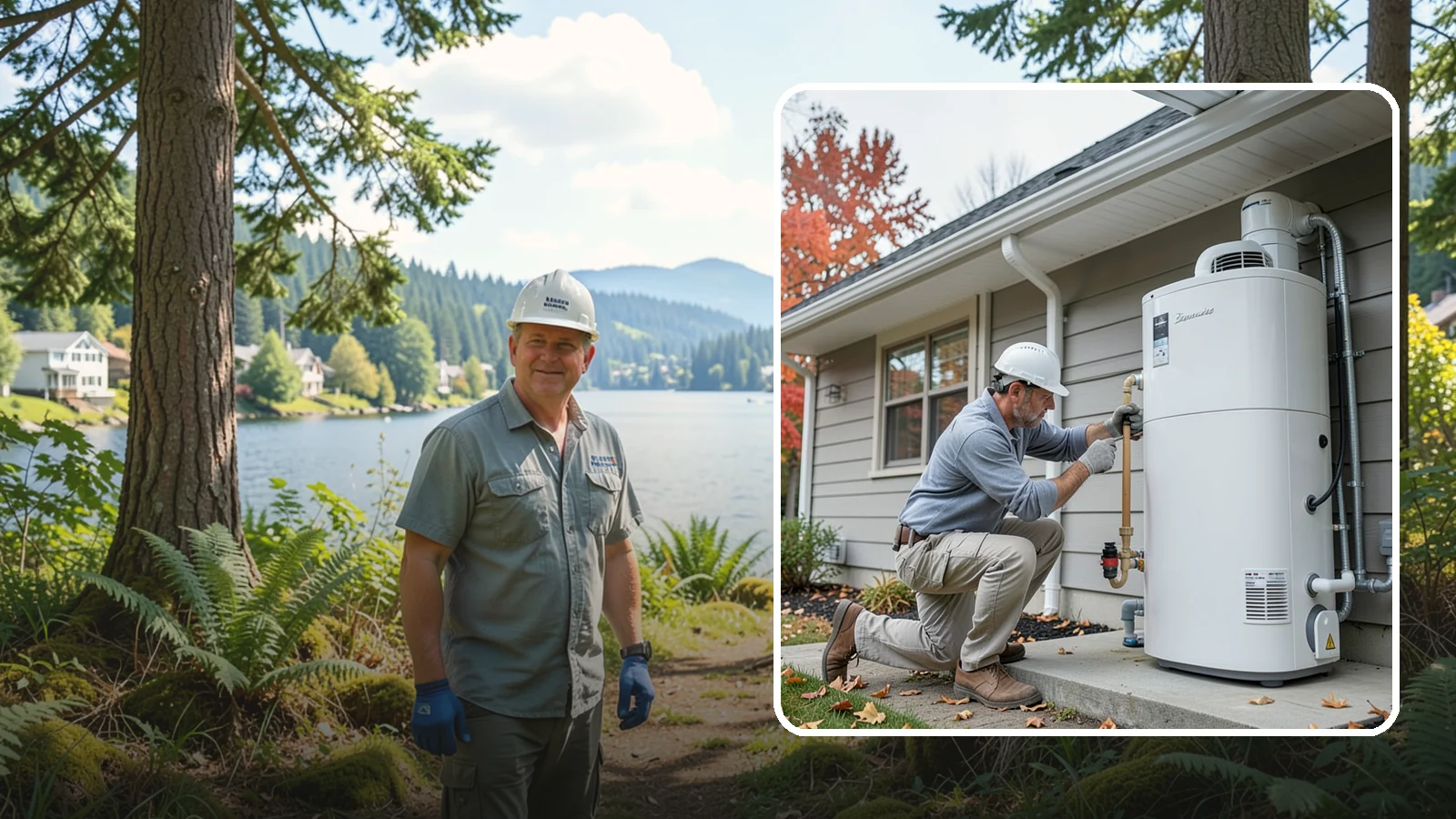 Heat Pump Water Heater Installation in Milton, King County, WA - Heat pump water heater installation that heats water using a fraction of the electricity.