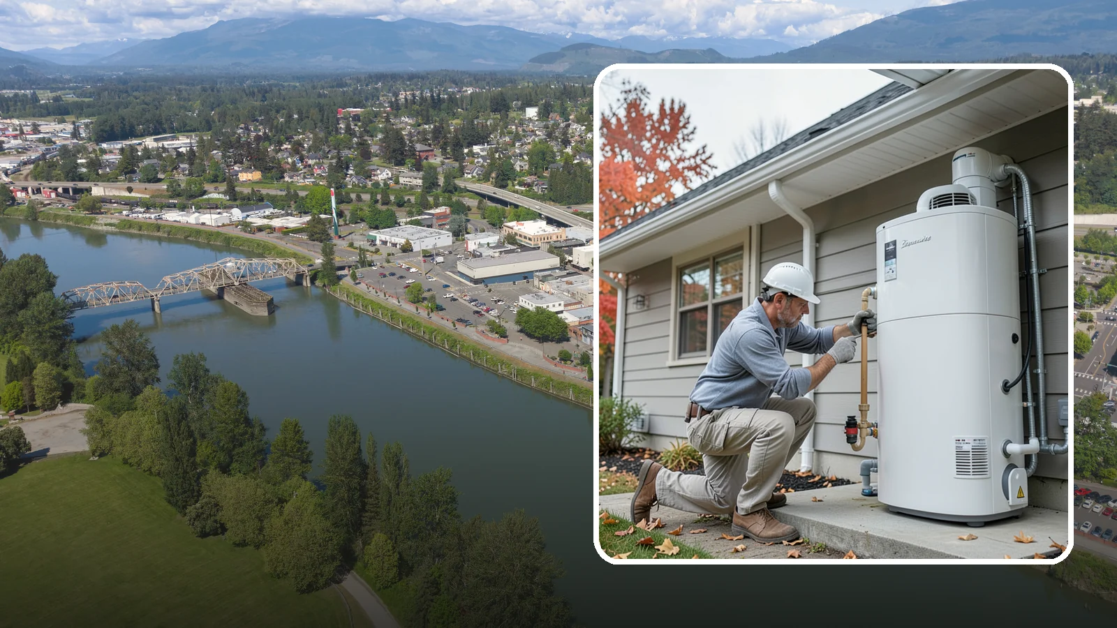 Heat Pump Water Heater Installation in Mount Vernon, Skagit County, WA - Heat pump water heater installation that heats water using a fraction of the electricity.