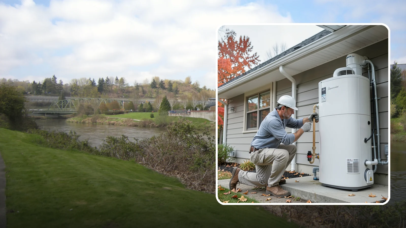 Heat Pump Water Heater Installation in Tukwila, King County, WA - Heat pump water heater installation that heats water using a fraction of the electricity.