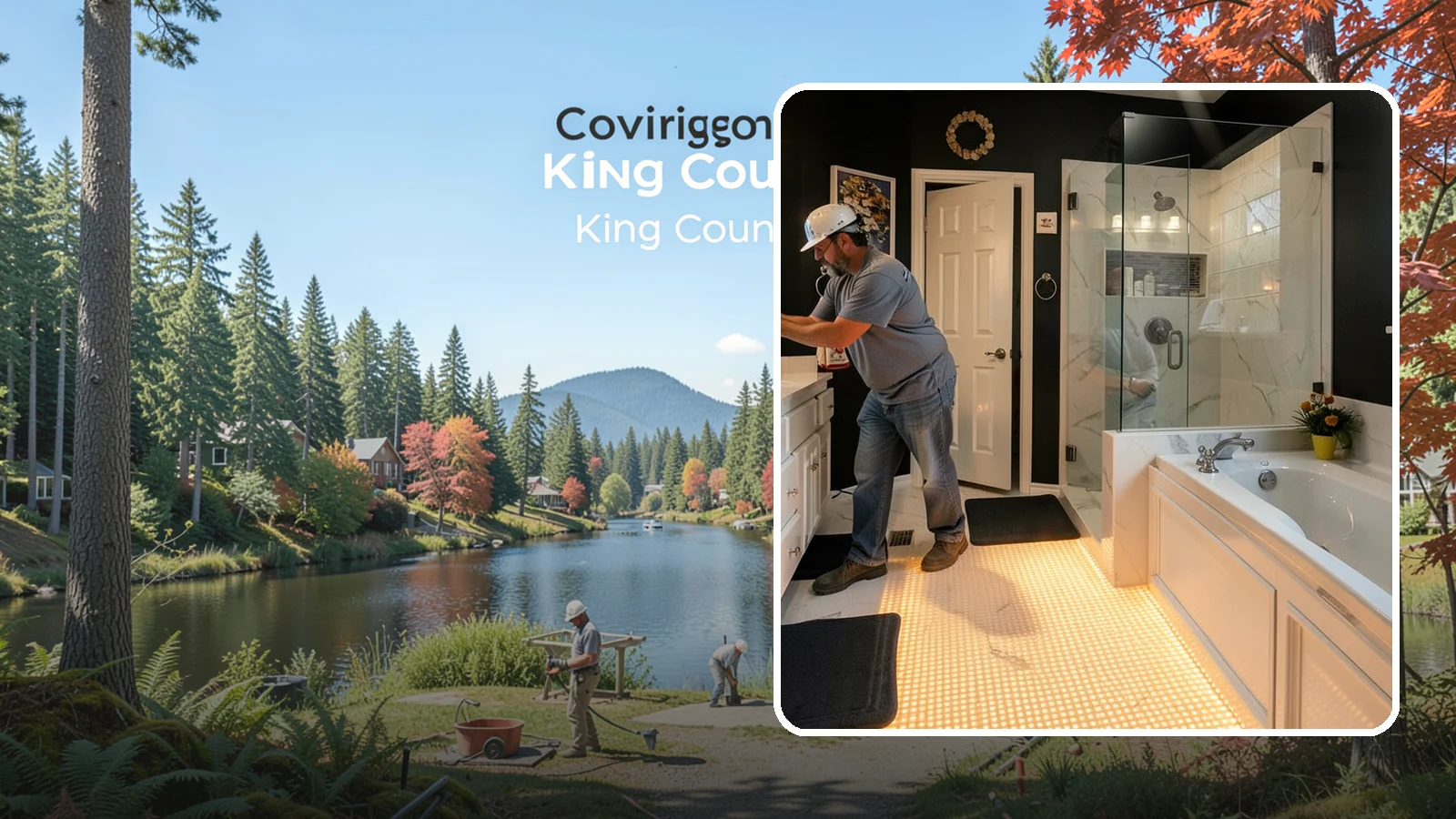 Heated Bathroom Floor in Covington, King County, WA - A heated bathroom floor adds gentle radiant warmth underfoot for cold PNW mornings.