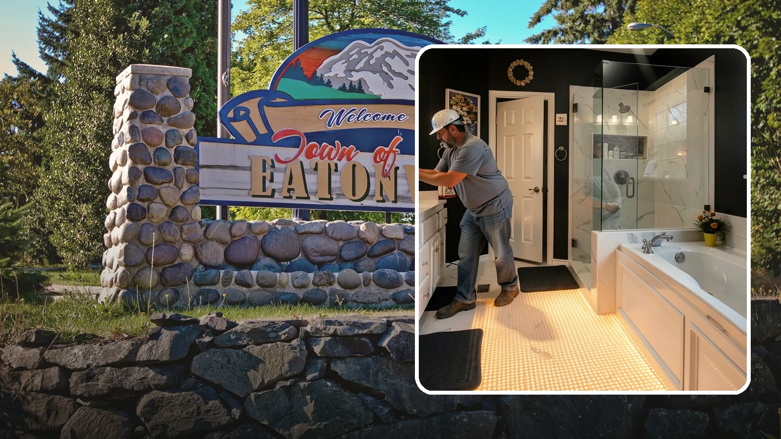 Heated Bathroom Floor in Eatonville, Pierce County, WA - A heated bathroom floor adds gentle radiant warmth underfoot for cold PNW mornings.