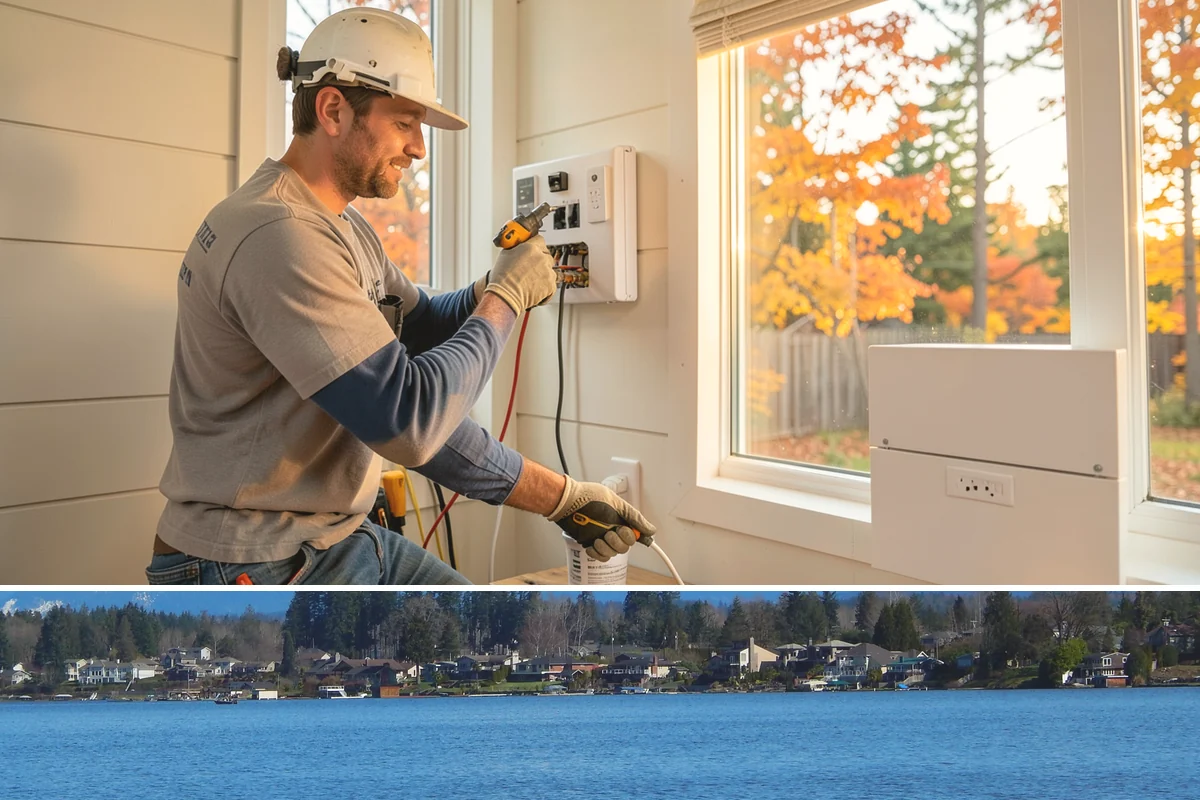 Heated Bathroom Floor in Lake Stevens, Snohomish County, WA - Heated floors are best installed in early fall so the system is ready before the first cold snap.
