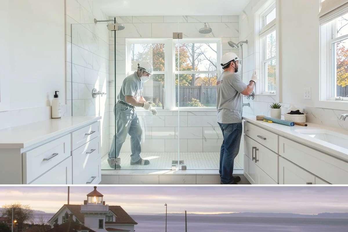 Heated Bathroom Floor in Mukilteo, Snohomish County, WA - Heated floors are best installed in early fall so the system is ready before the first cold snap.
