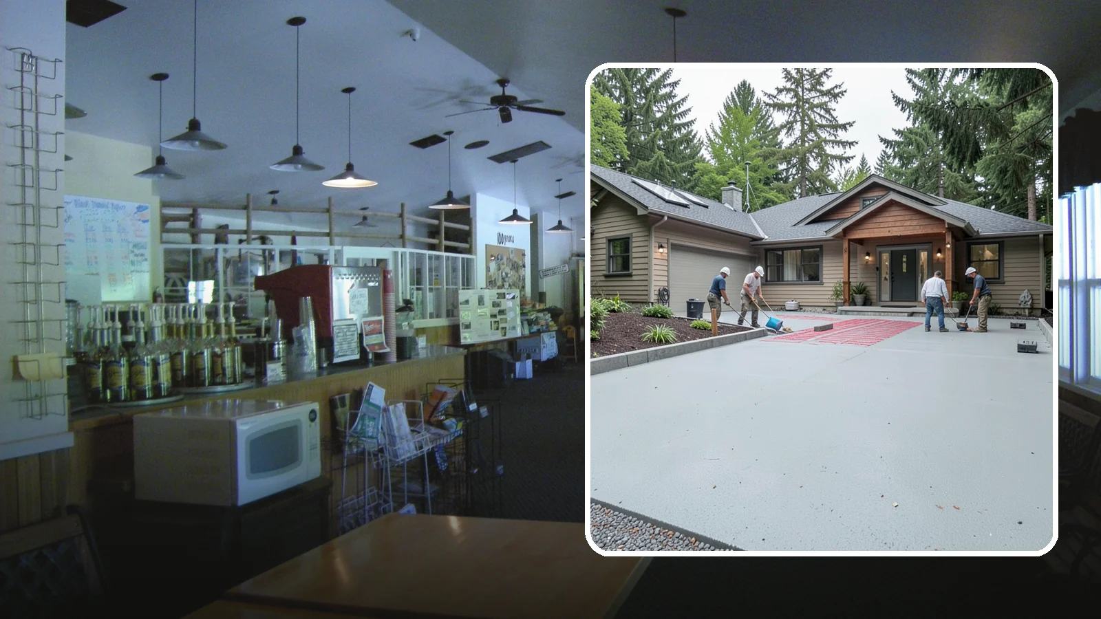 Heated Driveway Installation in Black Diamond, King County, WA - Embedding a radiant heating system beneath the driveway to melt snow and ice automatically each winter.