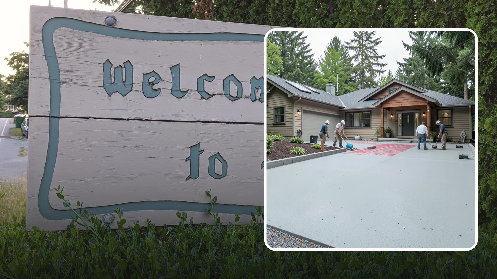Heated Driveway Installation in Brier, Snohomish County, WA - Embedding a radiant heating system beneath the driveway to melt snow and ice automatically each winter.
