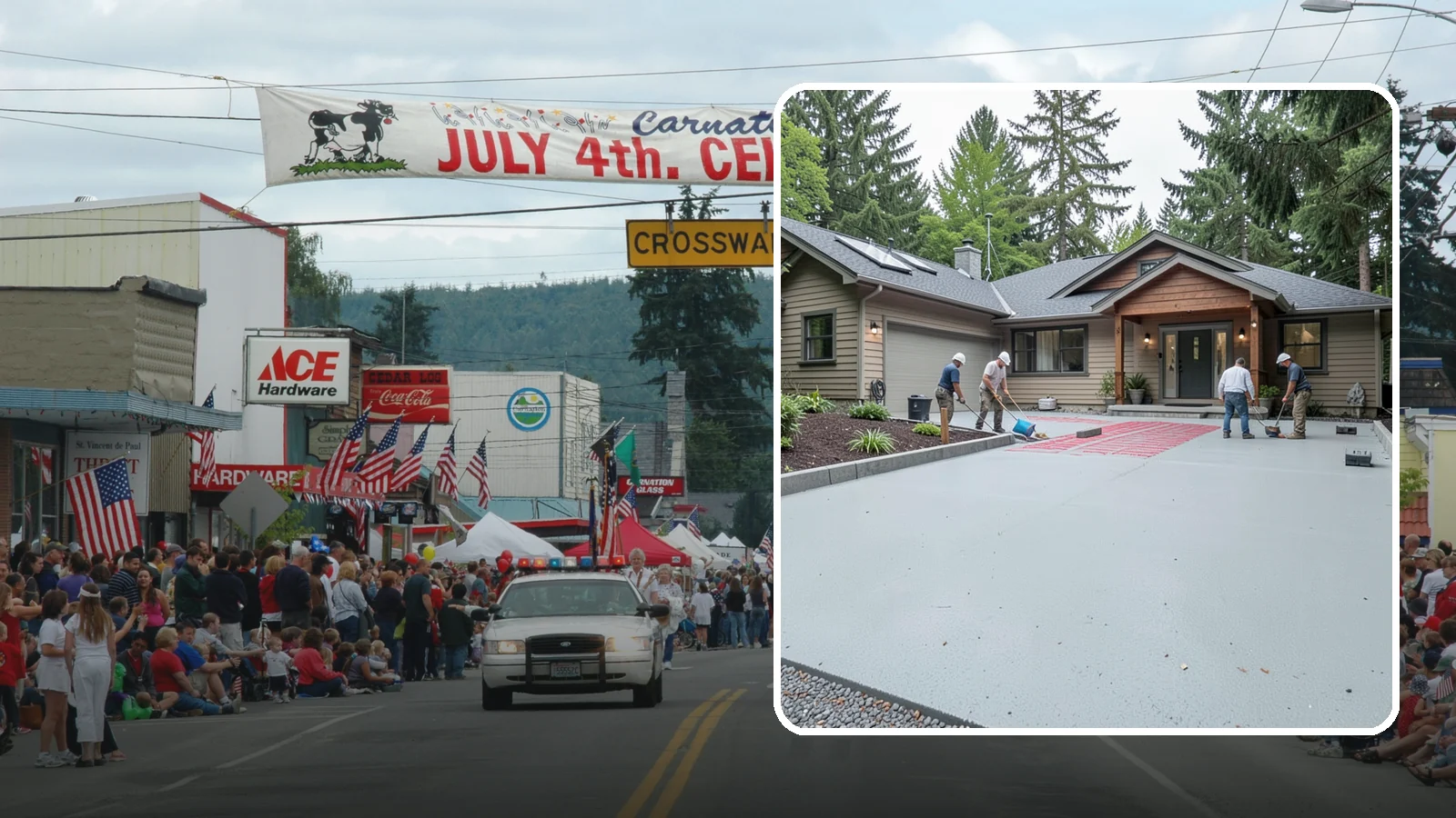 Heated Driveway Installation in Carnation, King County, WA - Embedding a radiant heating system beneath the driveway to melt snow and ice automatically each winter.