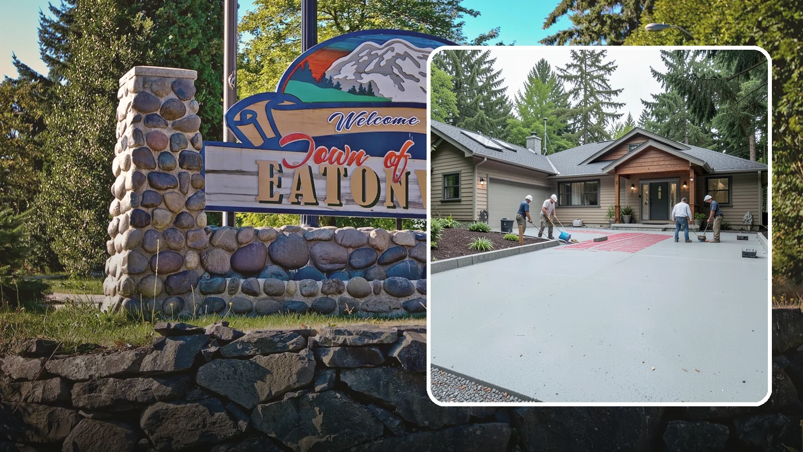Heated Driveway Installation in Eatonville, Pierce County, WA - Embedding a radiant heating system beneath the driveway to melt snow and ice automatically each winter.