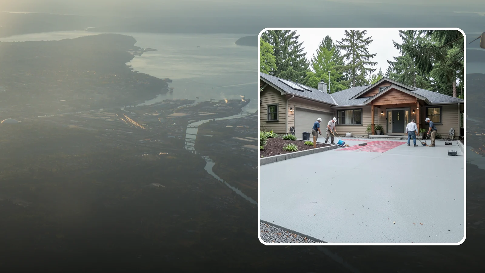 Heated Driveway Installation in Fife, Pierce County, WA - Embedding a radiant heating system beneath the driveway to melt snow and ice automatically each winter.