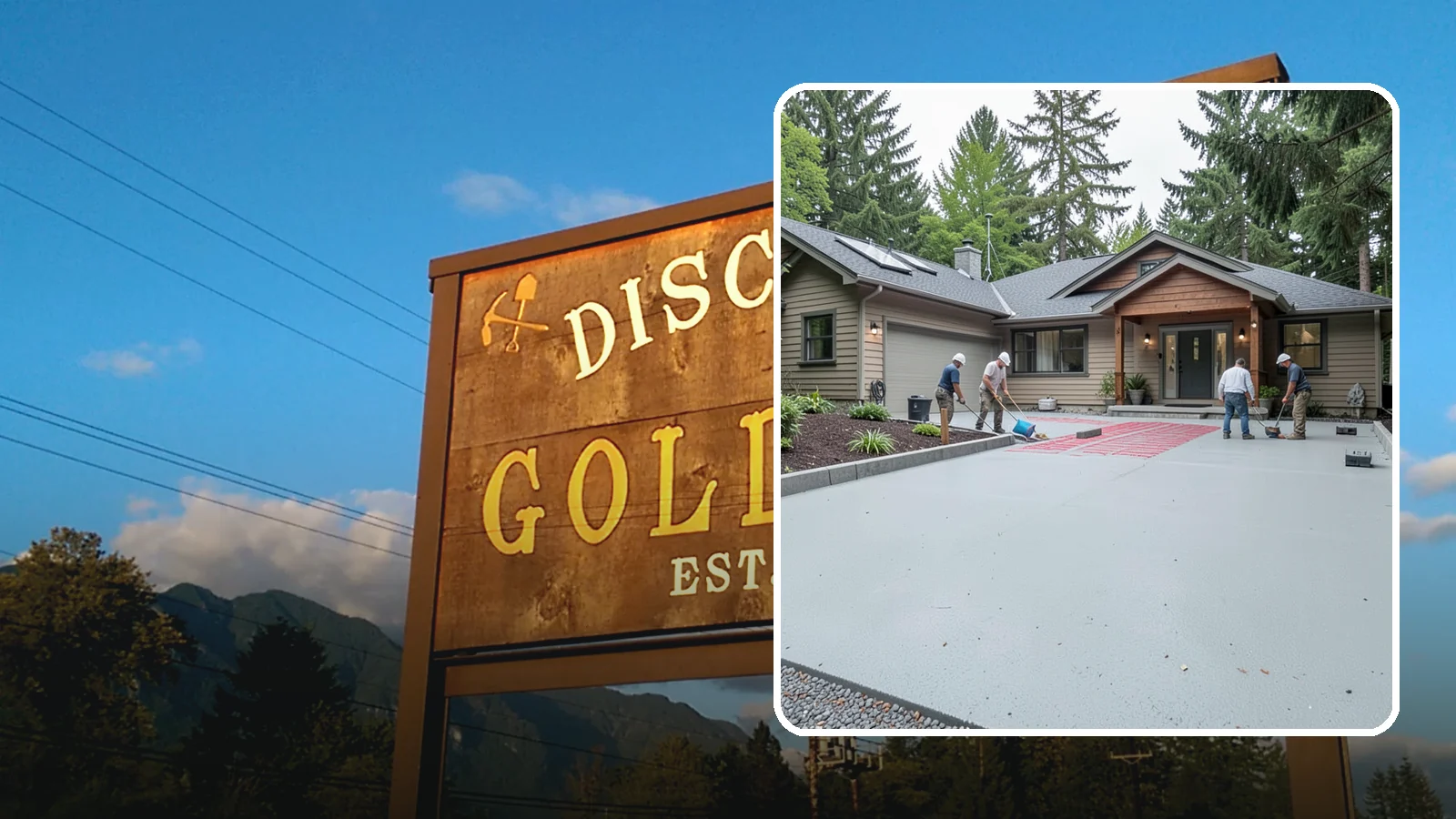 Heated Driveway Installation in Gold Bar, Snohomish County, WA - Embedding a radiant heating system beneath the driveway to melt snow and ice automatically each winter.