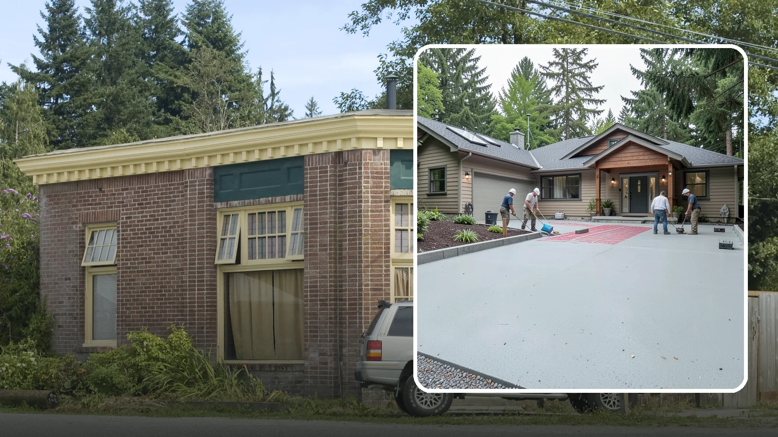 Heated Driveway Installation in Hamilton, Skagit County, WA - Embedding a radiant heating system beneath the driveway to melt snow and ice automatically each winter.