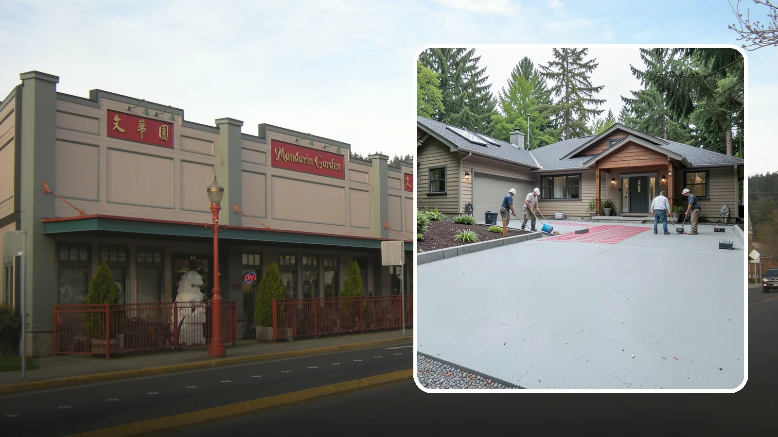 Heated Driveway Installation in Issaquah, King County, WA - Embedding a radiant heating system beneath the driveway to melt snow and ice automatically each winter.
