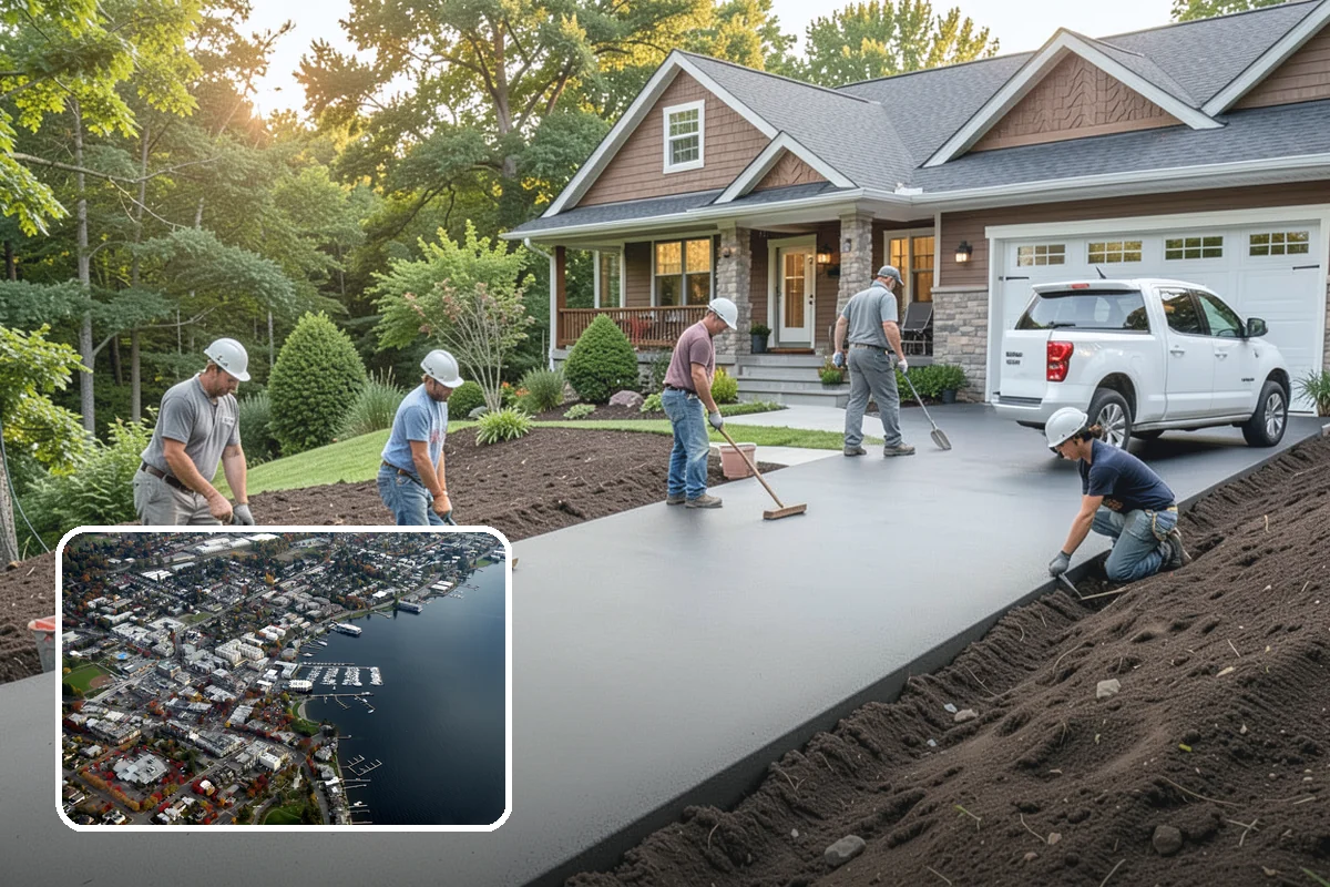 Heated Driveway Installation in Kirkland, King County, WA - Automatically melts snow and ice with no shoveling