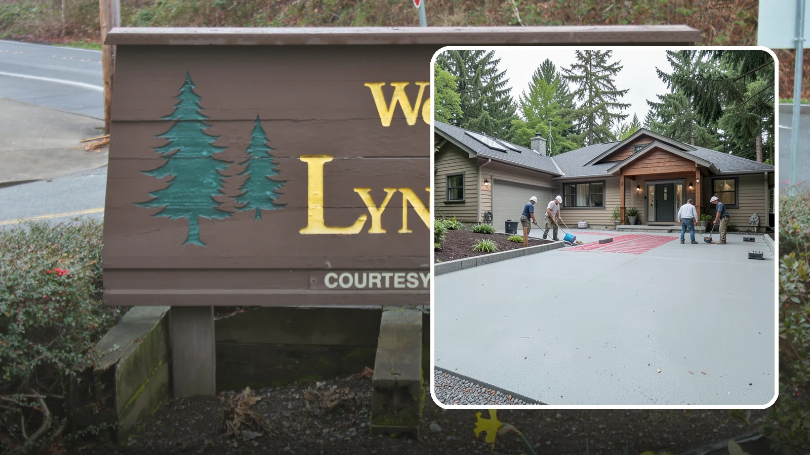 Heated Driveway Installation in Lynnwood, Snohomish County, WA - Embedding a radiant heating system beneath the driveway to melt snow and ice automatically each winter.
