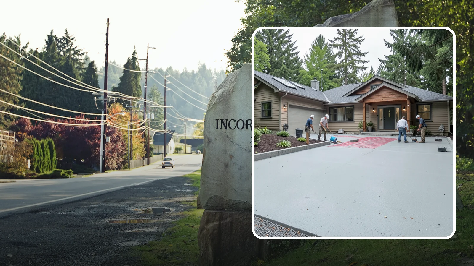 Heated Driveway Installation in Wilkeson, Pierce County, WA - Embedding a radiant heating system beneath the driveway to melt snow and ice automatically each winter.