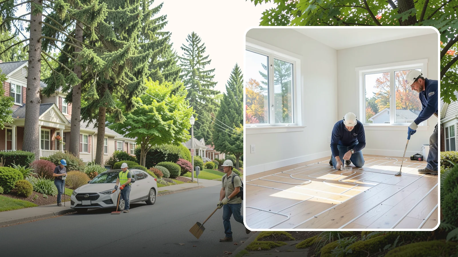Heated Flooring Installation in Beaux Arts Village, King County, WA - Radiant heated flooring installation that delivers cozy, even warmth underfoot through chilly Northwest seasons.