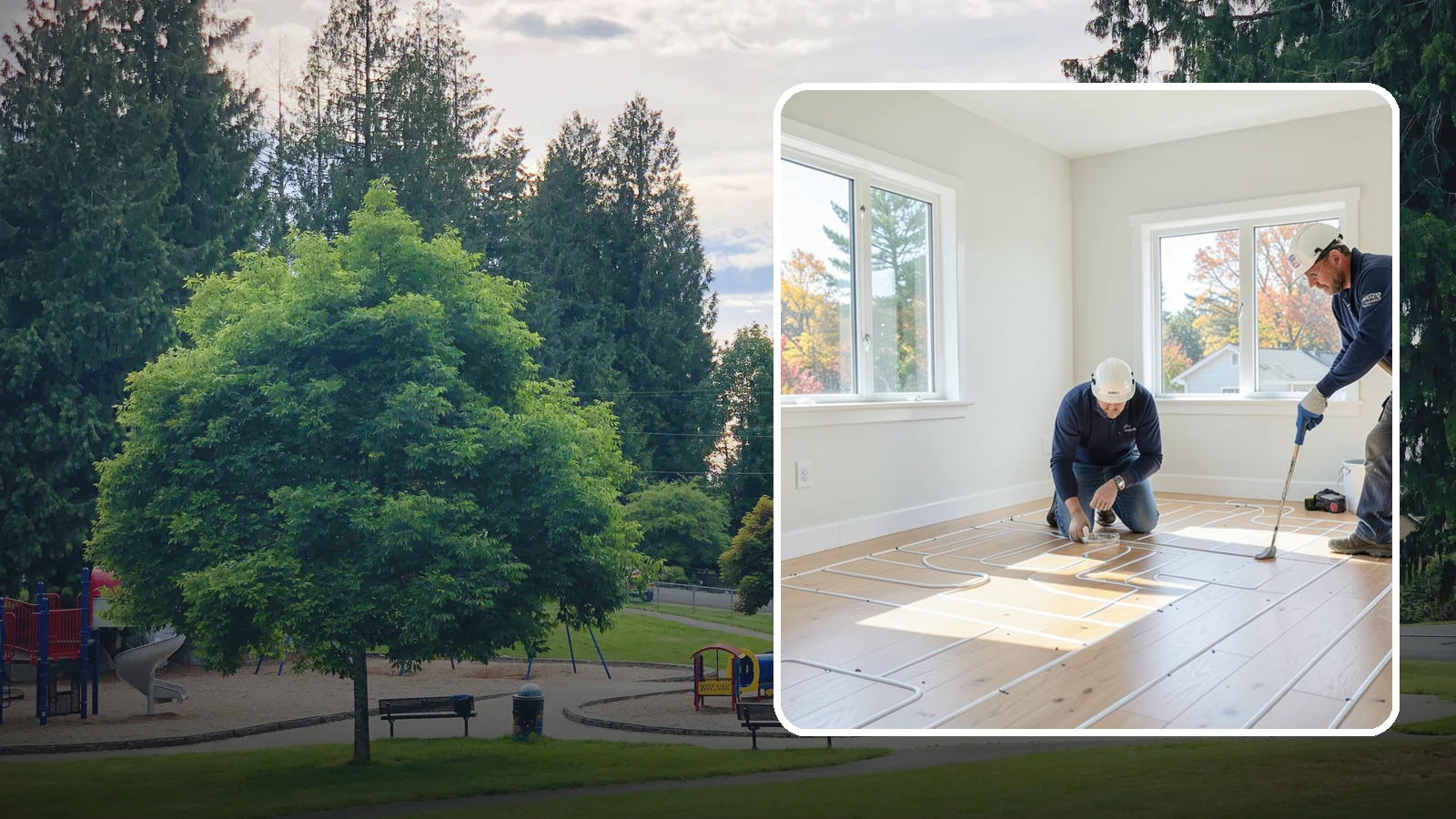 Heated Flooring Installation in Bonney Lake, Pierce County, WA - Radiant heated flooring installation that delivers cozy, even warmth underfoot through chilly Northwest seasons.