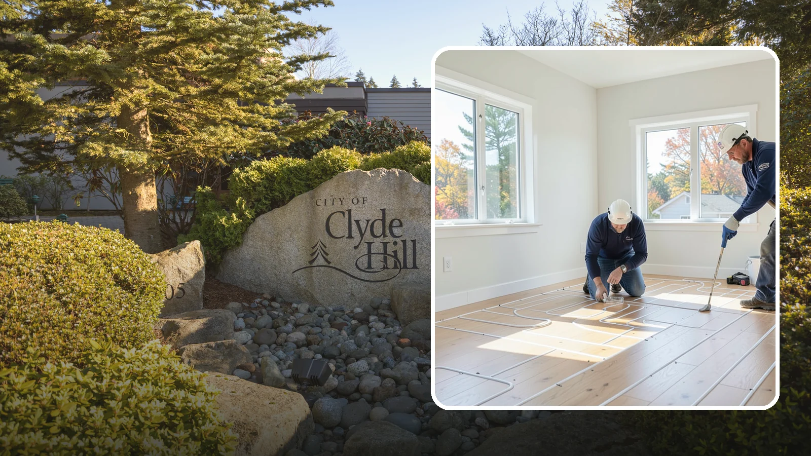 Heated Flooring Installation in Clyde Hill, King County, WA - Radiant heated flooring installation that delivers cozy, even warmth underfoot through chilly Northwest seasons.