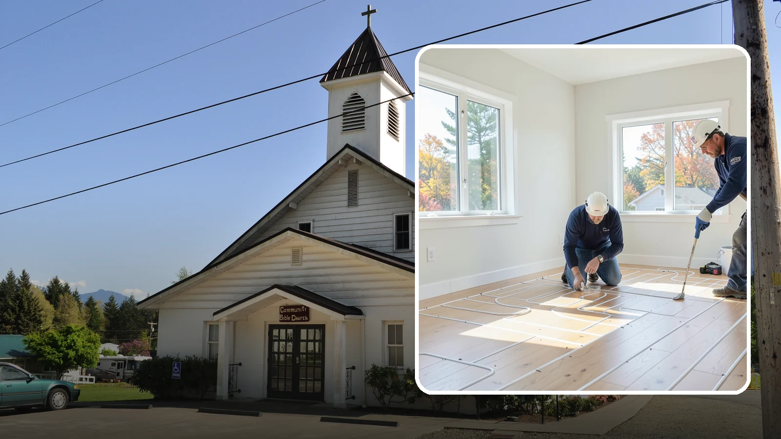 Heated Flooring Installation in Concrete, Skagit County, WA - Radiant heated flooring installation that delivers cozy, even warmth underfoot through chilly Northwest seasons.