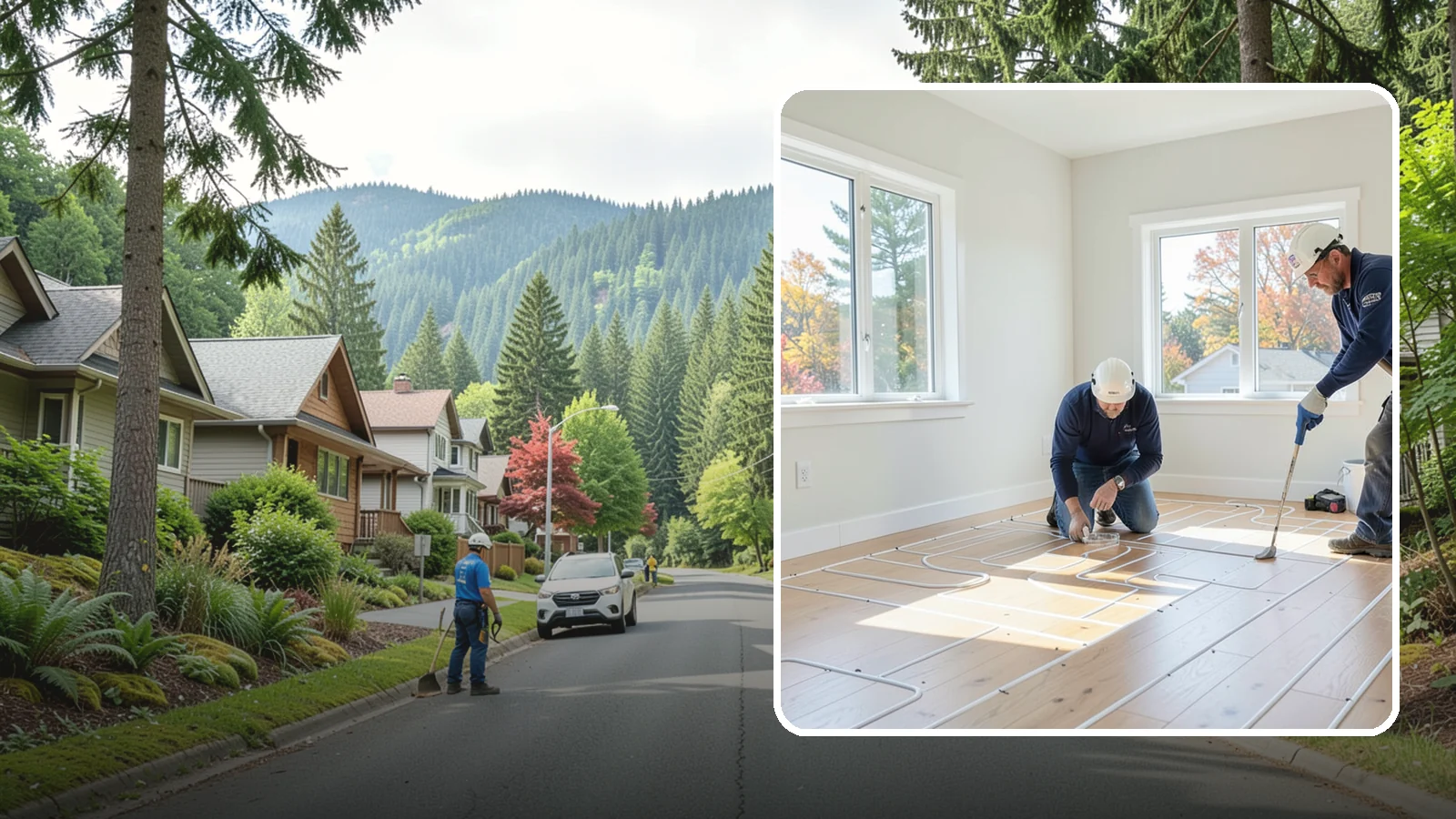 Heated Flooring Installation in Darrington, Snohomish County, WA - Radiant heated flooring installation that delivers cozy, even warmth underfoot through chilly Northwest seasons.