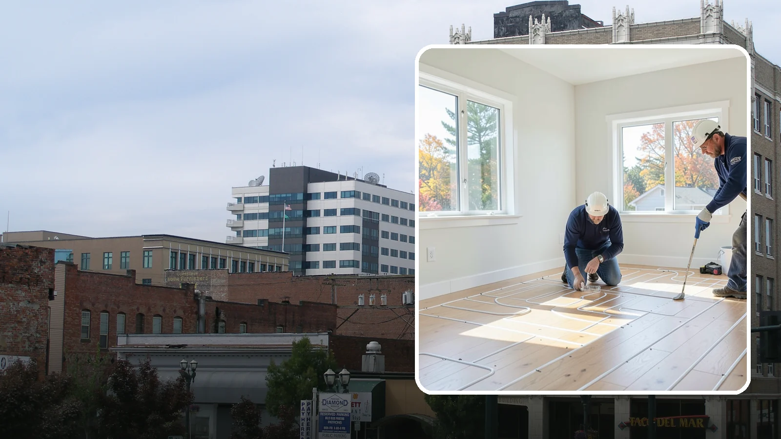 Heated Flooring Installation in Everett, Snohomish County, WA - Radiant heated flooring installation that delivers cozy, even warmth underfoot through chilly Northwest seasons.
