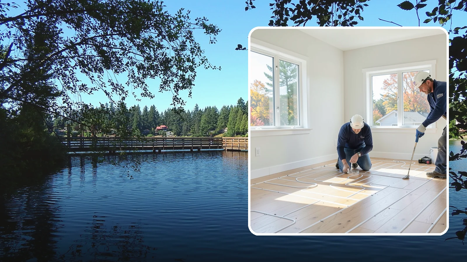 Heated Flooring Installation in Federal Way, King County, WA - Radiant heated flooring installation that delivers cozy, even warmth underfoot through chilly Northwest seasons.