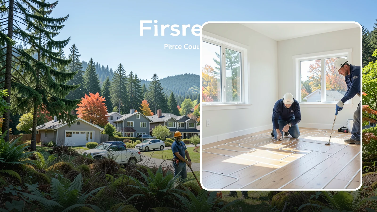 Heated Flooring Installation in Fircrest, Pierce County, WA - Radiant heated flooring installation that delivers cozy, even warmth underfoot through chilly Northwest seasons.