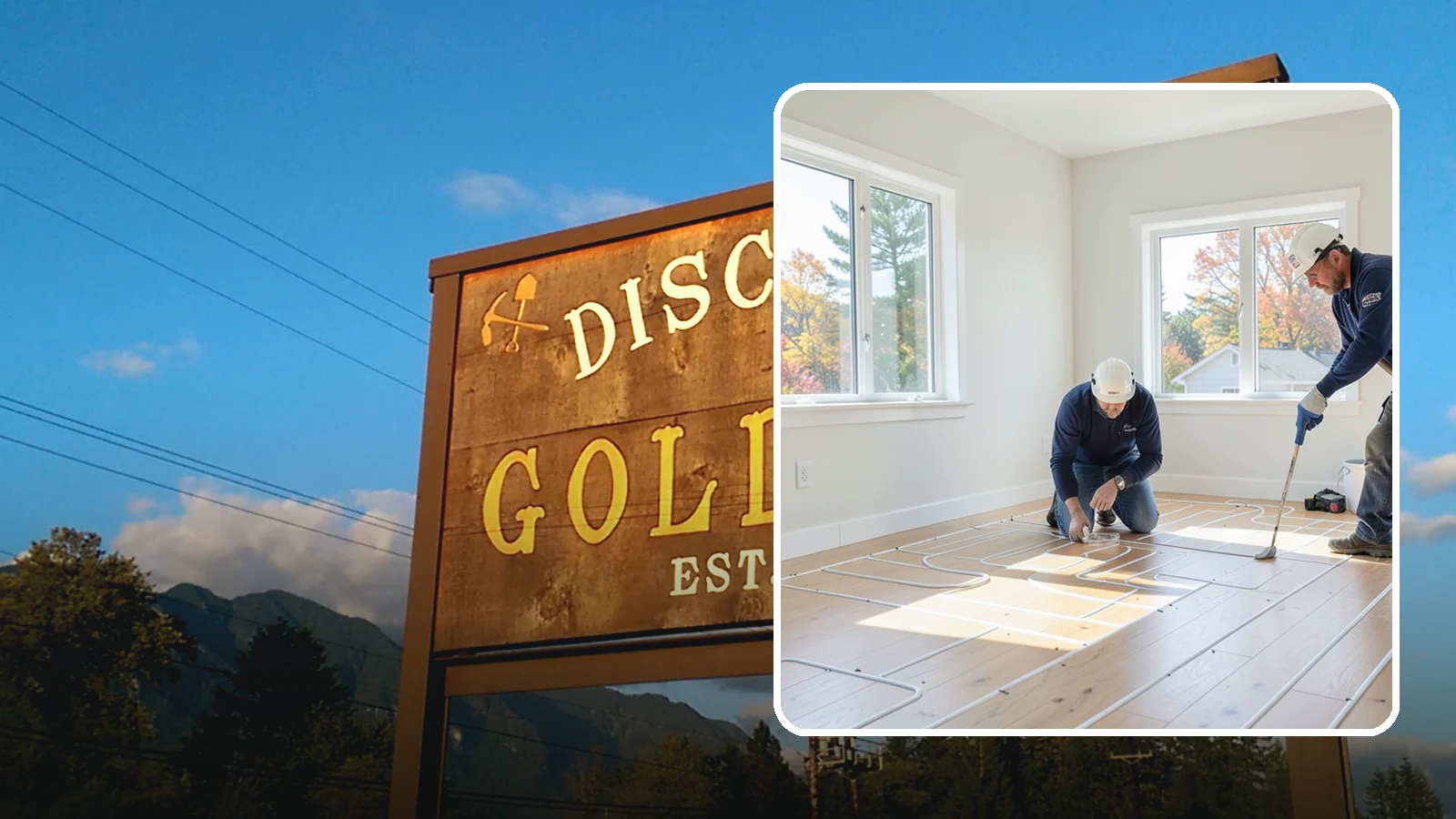 Heated Flooring Installation in Gold Bar, Snohomish County, WA - Radiant heated flooring installation that delivers cozy, even warmth underfoot through chilly Northwest seasons.