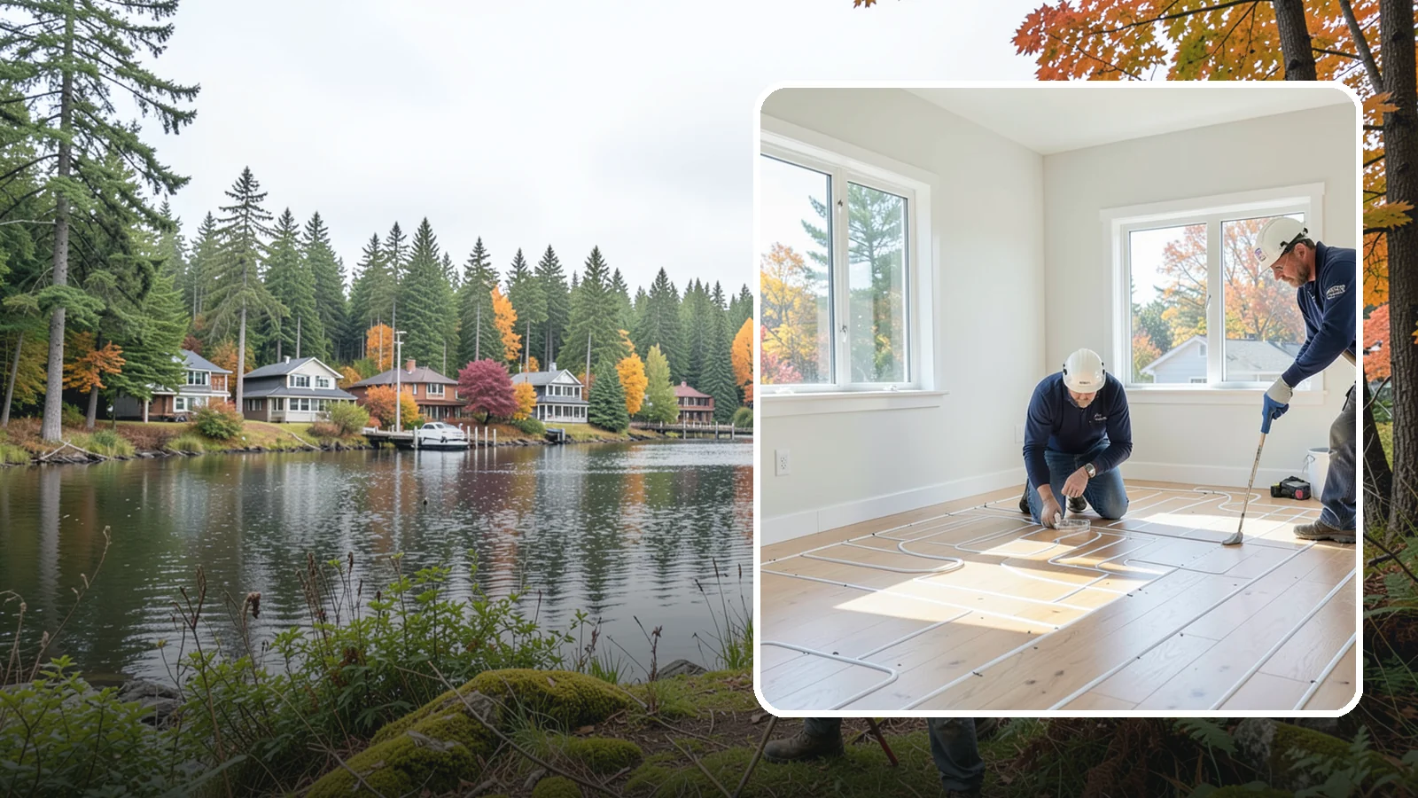 Heated Flooring Installation in La Conner, Skagit County, WA - Radiant heated flooring installation that delivers cozy, even warmth underfoot through chilly Northwest seasons.