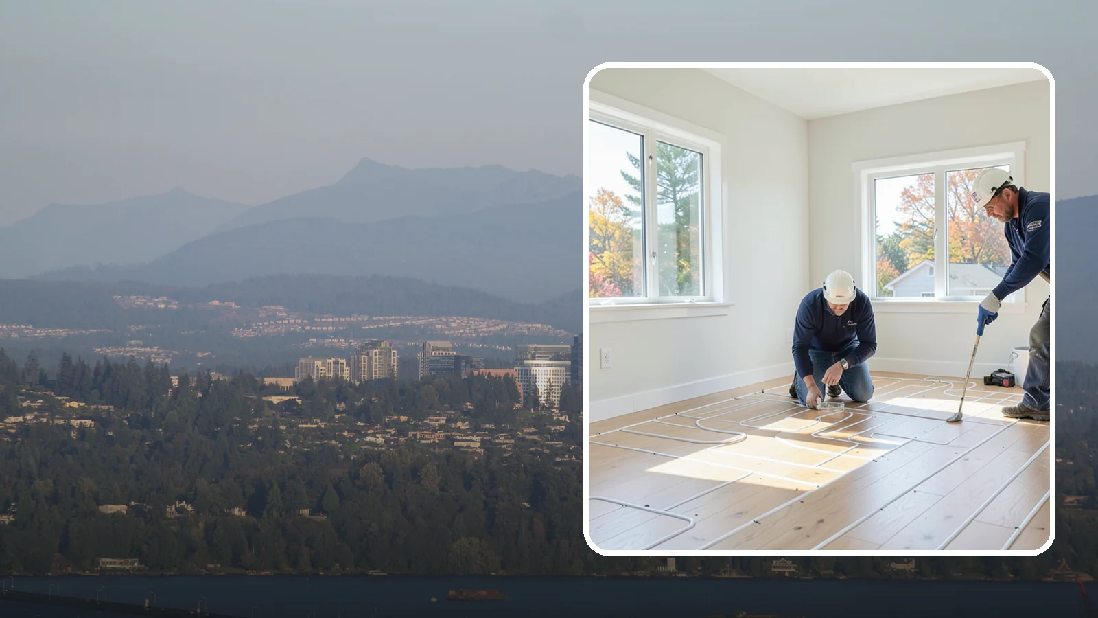 Heated Flooring Installation in Medina, King County, WA - Radiant heated flooring installation that delivers cozy, even warmth underfoot through chilly Northwest seasons.