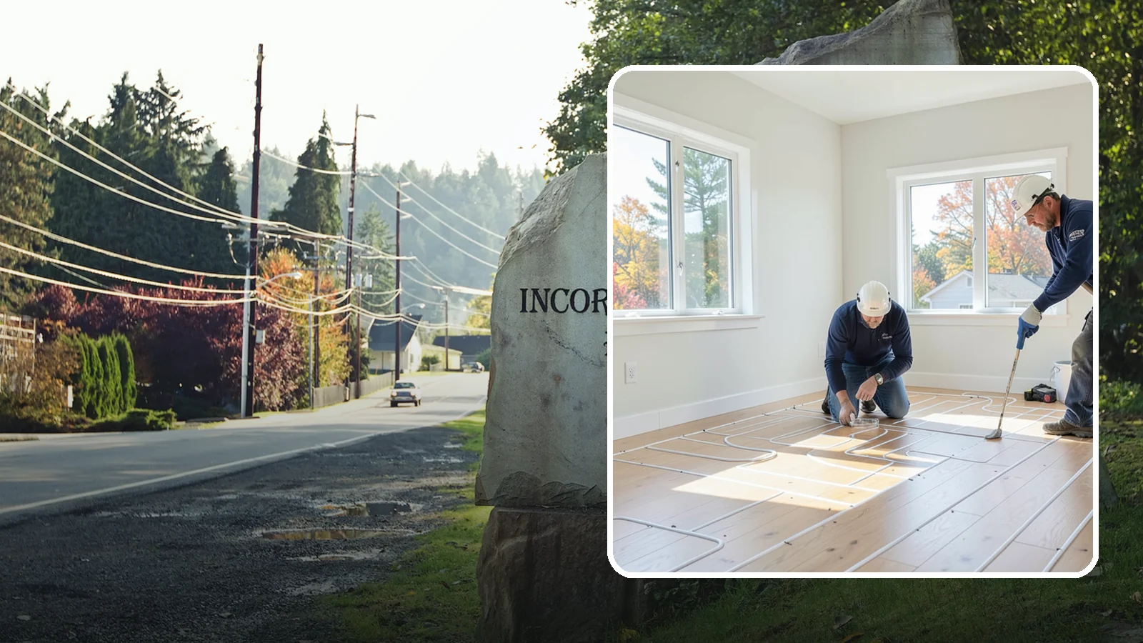 Heated Flooring Installation in Wilkeson, Pierce County, WA - Radiant heated flooring installation that delivers cozy, even warmth underfoot through chilly Northwest seasons.