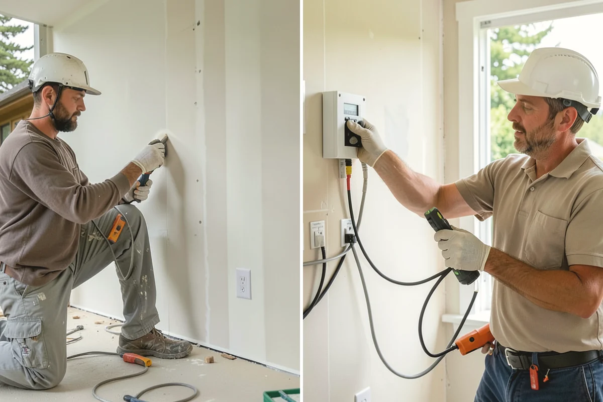 Heated Tile Floor Installation in Burlington, Skagit County, WA - Plan mat coverage and thermostat placement
