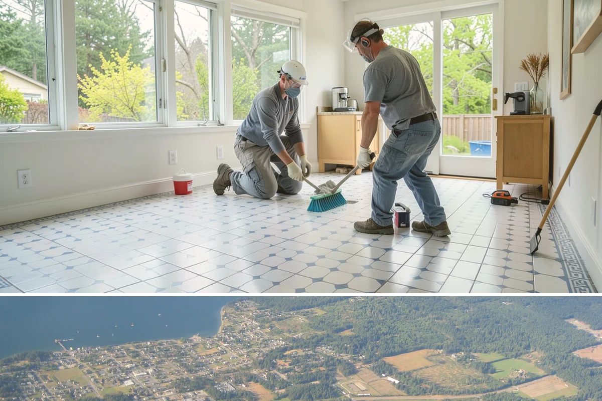 Heated Tile Floor Installation in Coupeville, Island County, WA - Homeowners most often add heated floors in late summer and fall so the system is ready before the first cold snap.