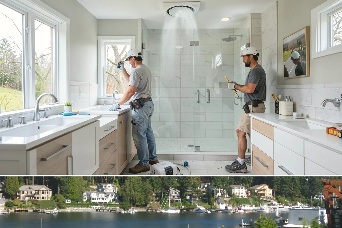 Heated Tile Floor Installation in Gig Harbor, Pierce County, WA - Homeowners most often add heated floors in late summer and fall so the system is ready before the first cold snap.