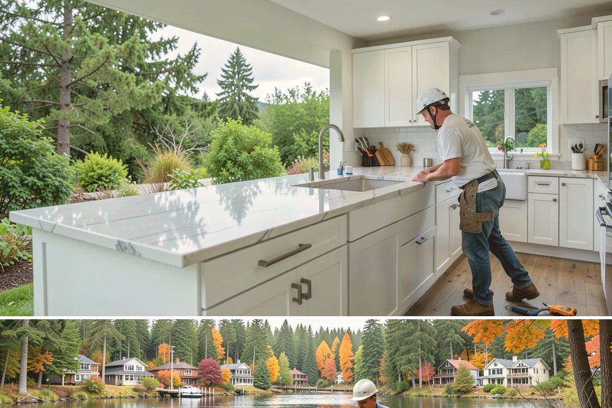 Heated Tile Floor Installation in La Conner, Skagit County, WA - Homeowners most often add heated floors in late summer and fall so the system is ready before the first cold snap.