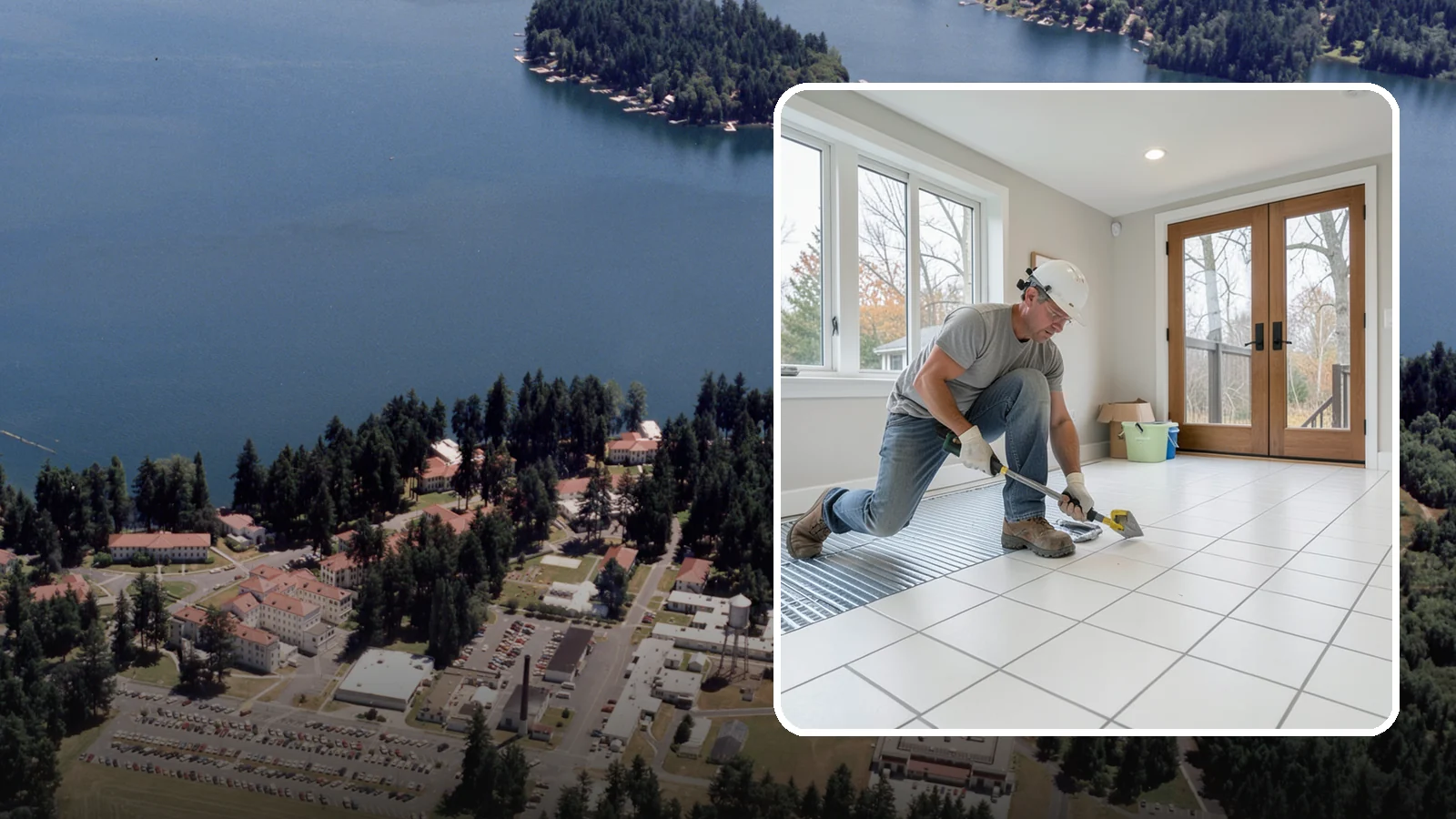 Heated Tile Floor Installation in Lakewood, Pierce County, WA - Radiant electric heat installed beneath tile for warm floors on cold PNW mornings.