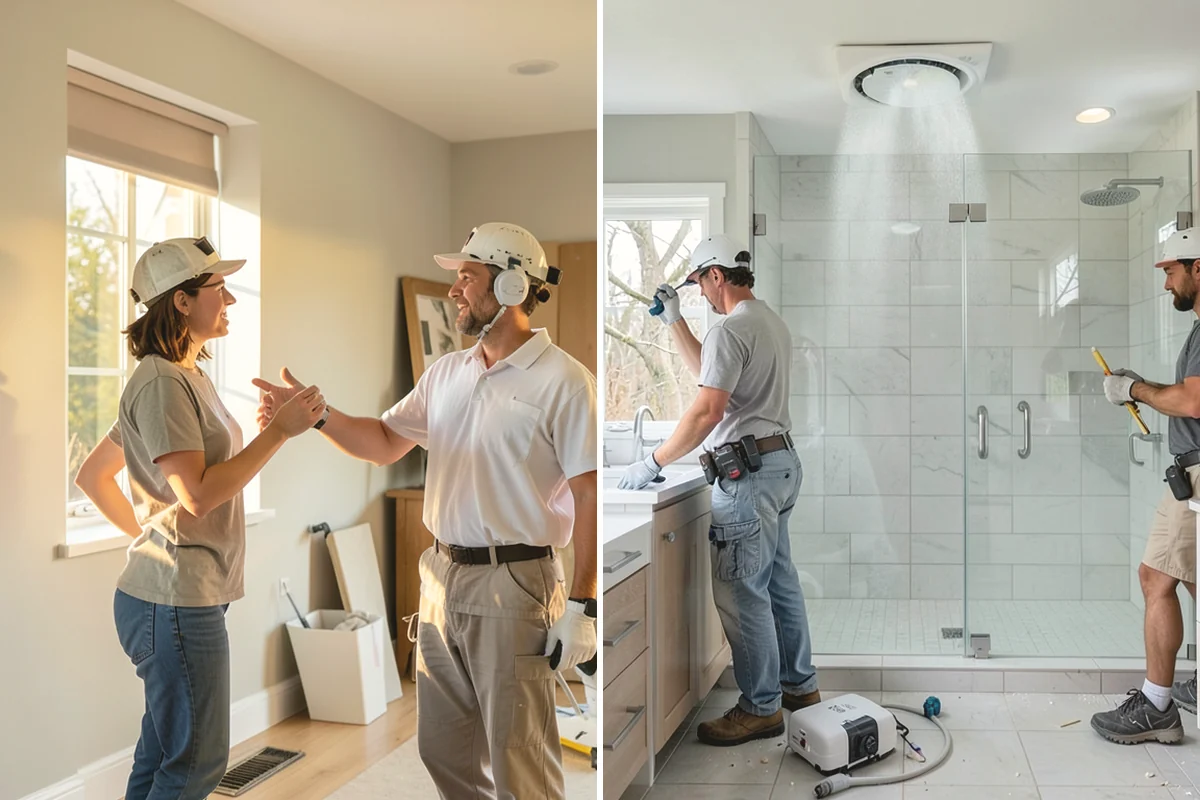 Heated Tile Floor Installation in Oak Harbor, Island County, WA - Plan mat coverage and thermostat placement