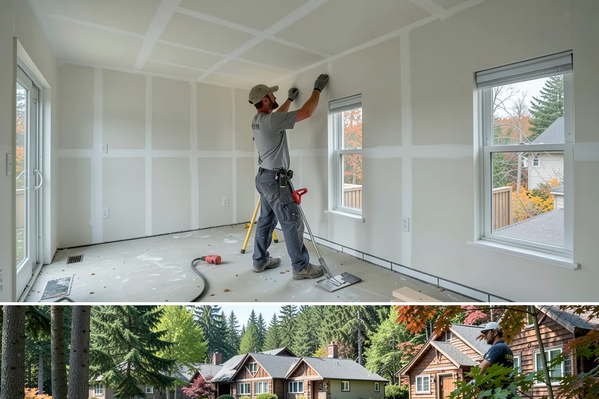 Historic Home Renovation in Edgewood, Pierce County, WA - Delicate interior restoration work suits the wetter months, keeping fragile original materials protected from outdoor exposure.