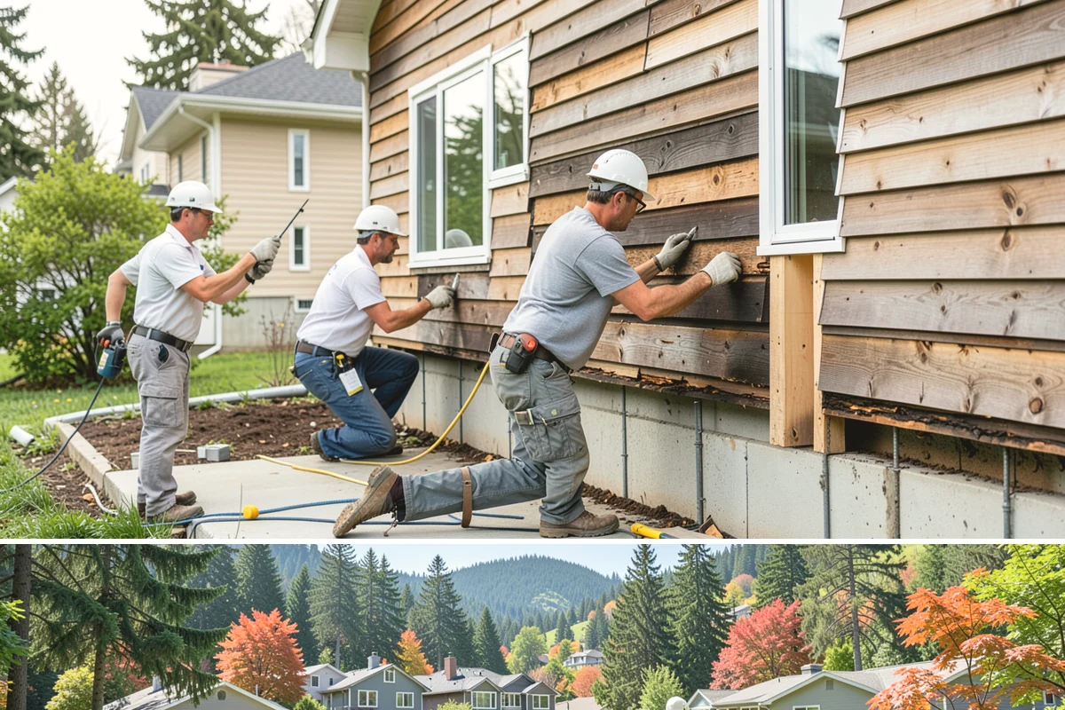 Historic Home Renovation in Fircrest, Pierce County, WA - Delicate interior restoration work suits the wetter months, keeping fragile original materials protected from outdoor exposure.