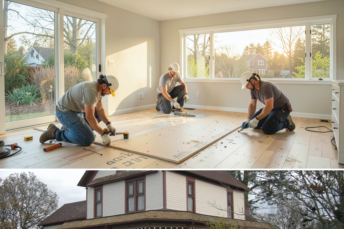 Historic Home Renovation in Sumner, Pierce County, WA - Delicate interior restoration work suits the wetter months, keeping fragile original materials protected from outdoor exposure.