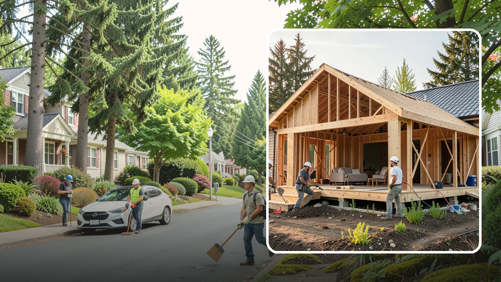 Home Addition in Beaux Arts Village, King County, WA - A home addition expands your existing house with permanent, fully framed living space built to Western Washington code.