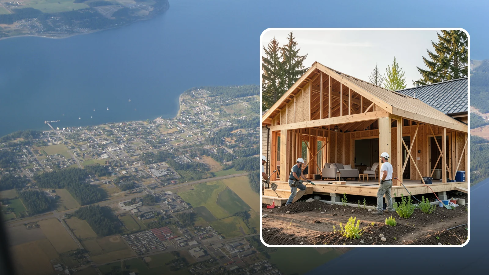 Home Addition in Coupeville, Island County, WA - A home addition expands your existing house with permanent, fully framed living space built to Western Washington code.