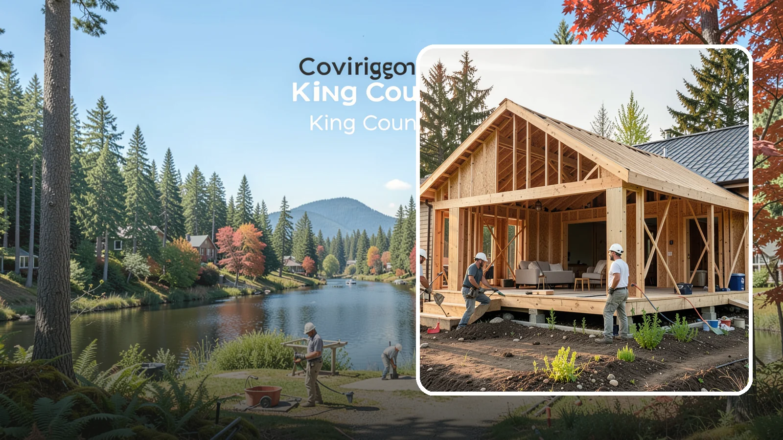 Home Addition in Covington, King County, WA - A home addition expands your existing house with permanent, fully framed living space built to Western Washington code.