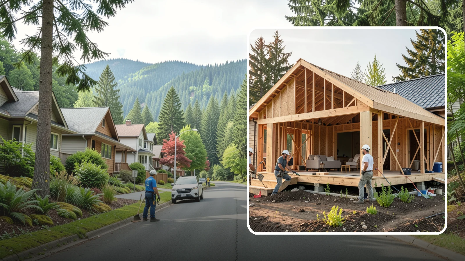 Home Addition in Darrington, Snohomish County, WA - A home addition expands your existing house with permanent, fully framed living space built to Western Washington code.