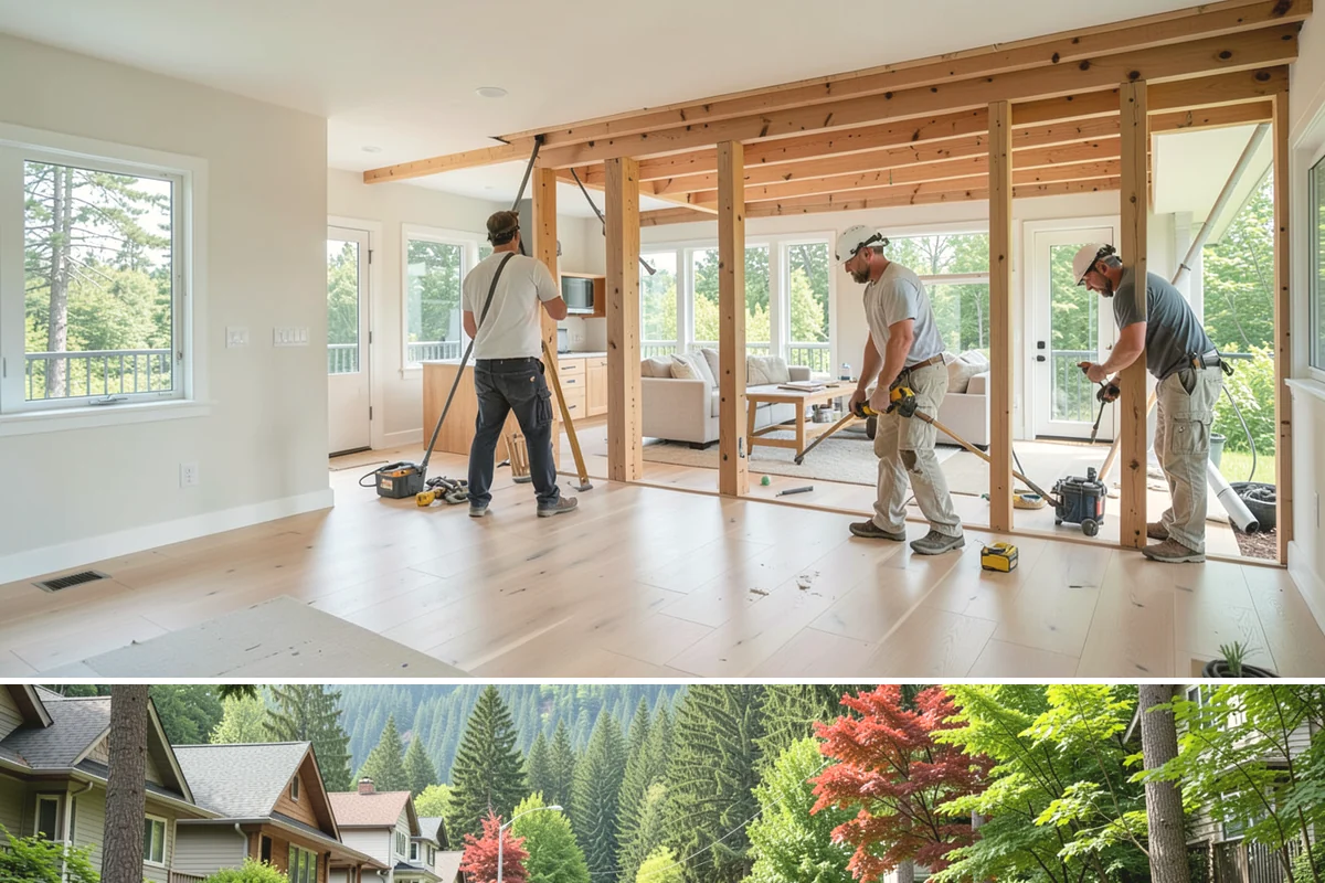 Home Addition in Darrington, Snohomish County, WA - We schedule foundation and framing for drier late-spring through early-fall windows, then move indoors for finishes through the...